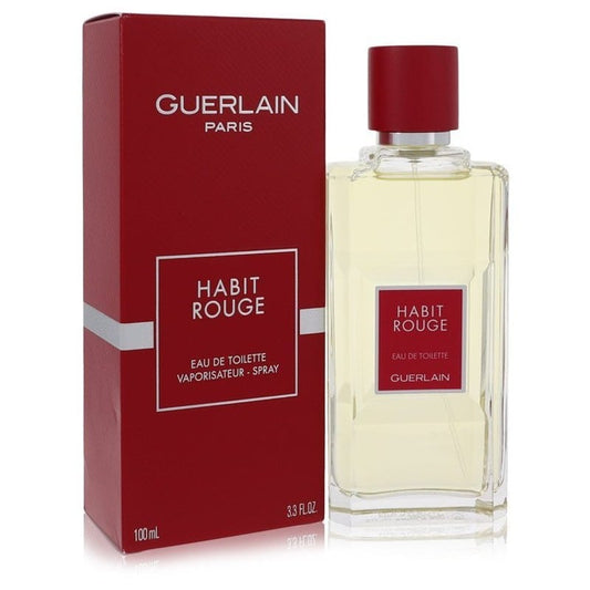 Habit Rouge Eau De Parfum Spray By Guerlain - Le Ravishe Beauty Mart